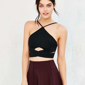 UO Out From Under High Neck Cutout Bra Top